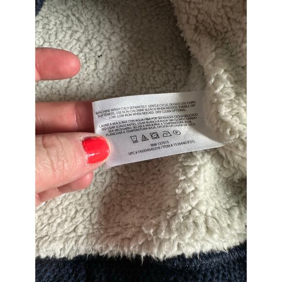 ORVIS Men's 1/4 Zip Fleece Lined Pullover Size XL In Blue - Picture 9 of 9